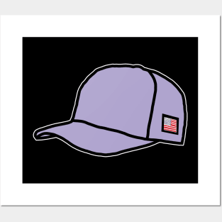 Trucker Hats Lavender Graphic Posters and Art